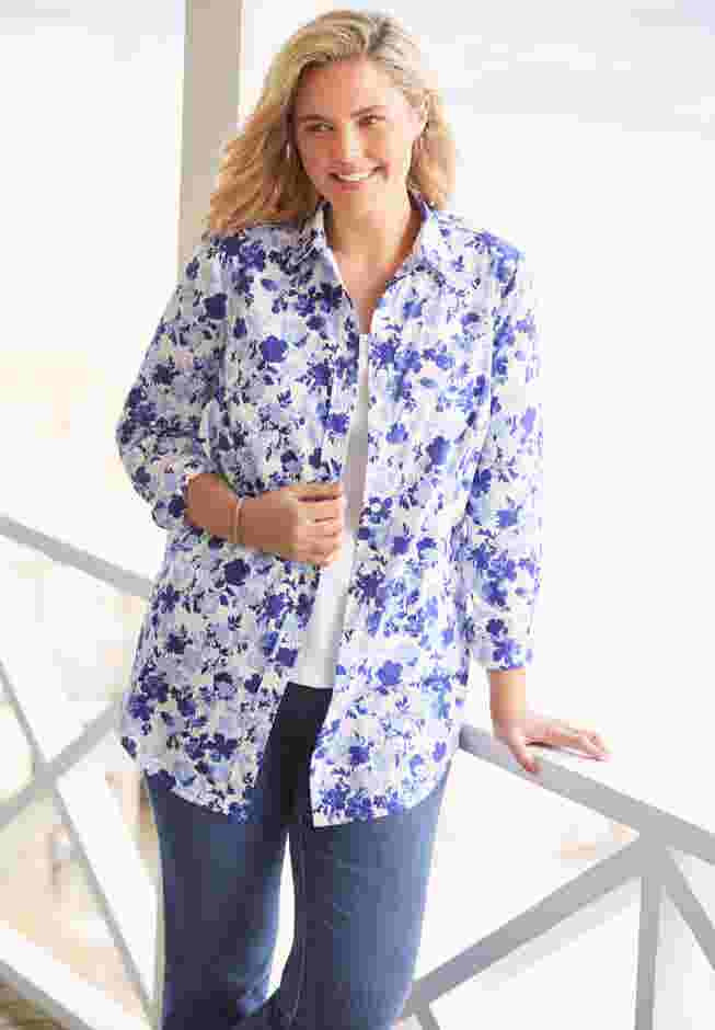 Perfect Long-Sleeve Button Down Shirt image number 3