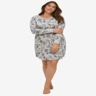 Long Sleeve Henley Sleepshirt image number 0