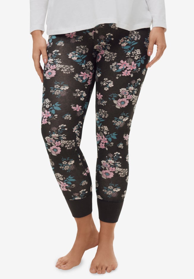 Rib Trim Sleep Leggings image number 2