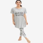 Rib Trim Sleep Leggings image number null