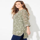 Mandarin Collar Gauze Tunic image number null