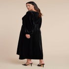 Velvet Puff Sleeve Pleated Dress image number 3