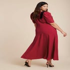 Flowy Bow Detail Maxi Dress image number null