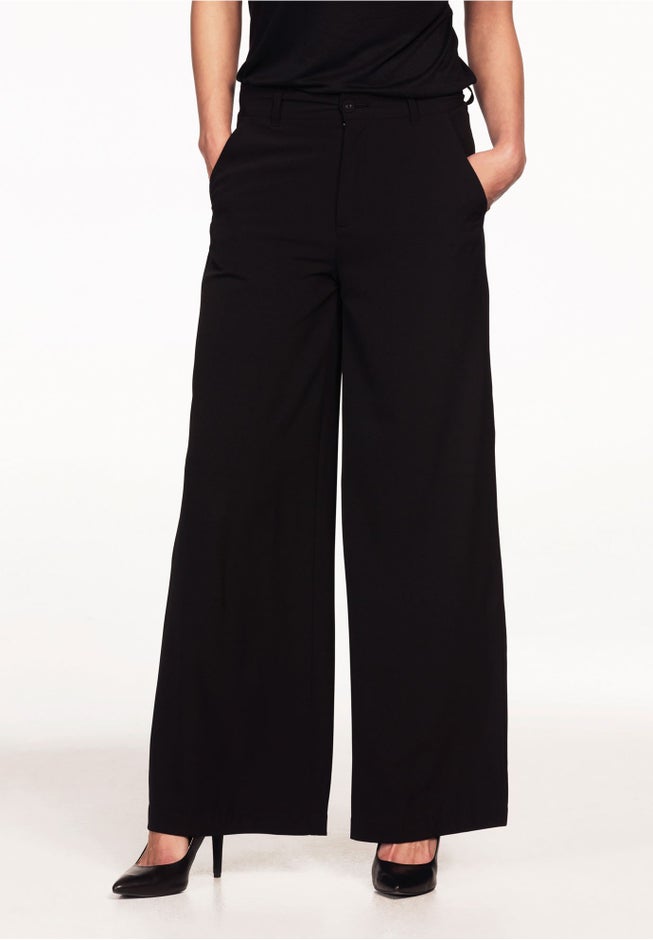Woven Wide Leg Pants image number null