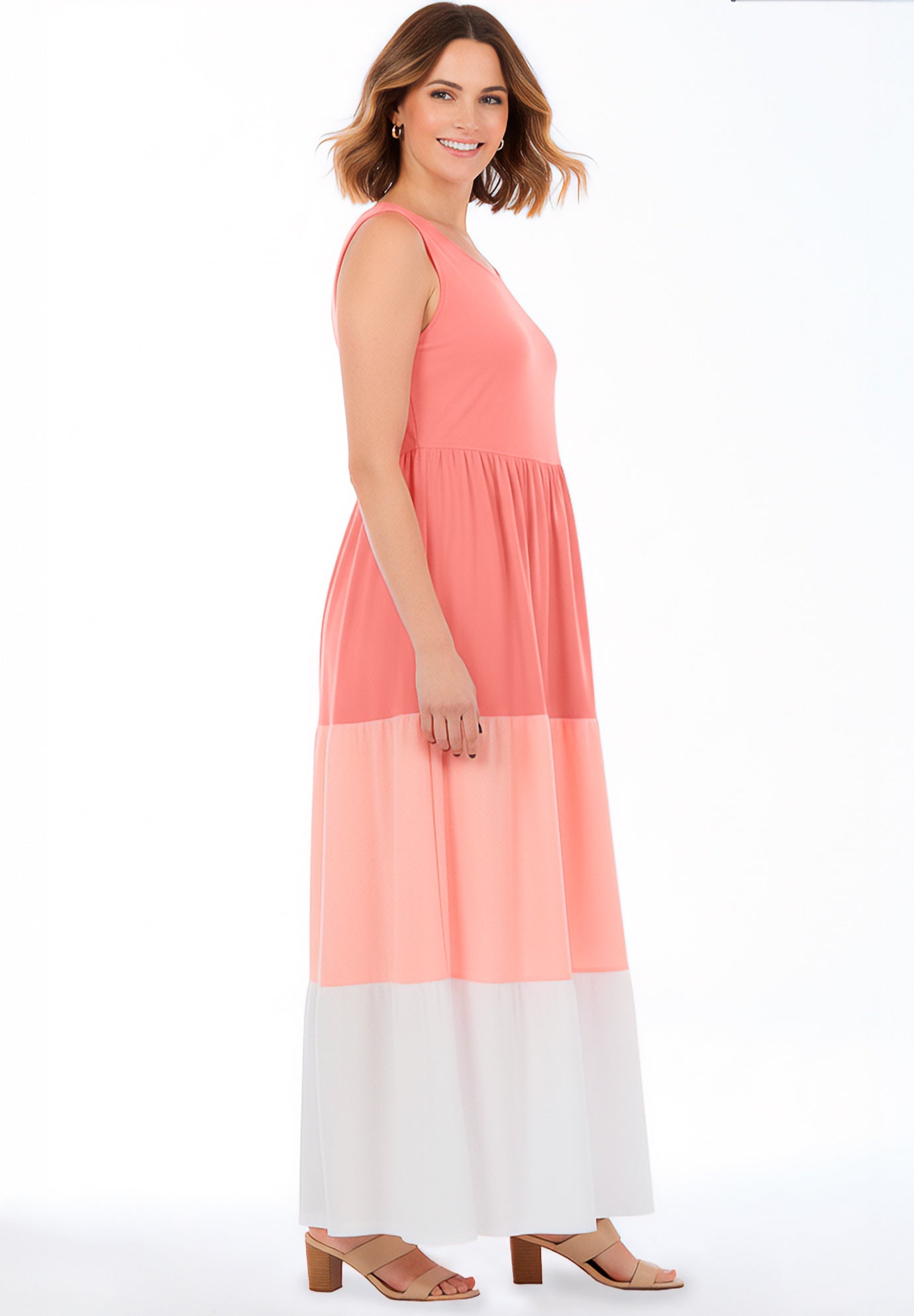 Colorblock Tiered Dress image number 2