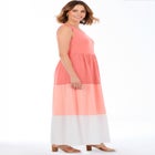 Colorblock Tiered Dress image number 2