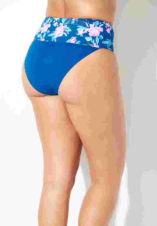 High Waist Foldover Swim Brief image number 1