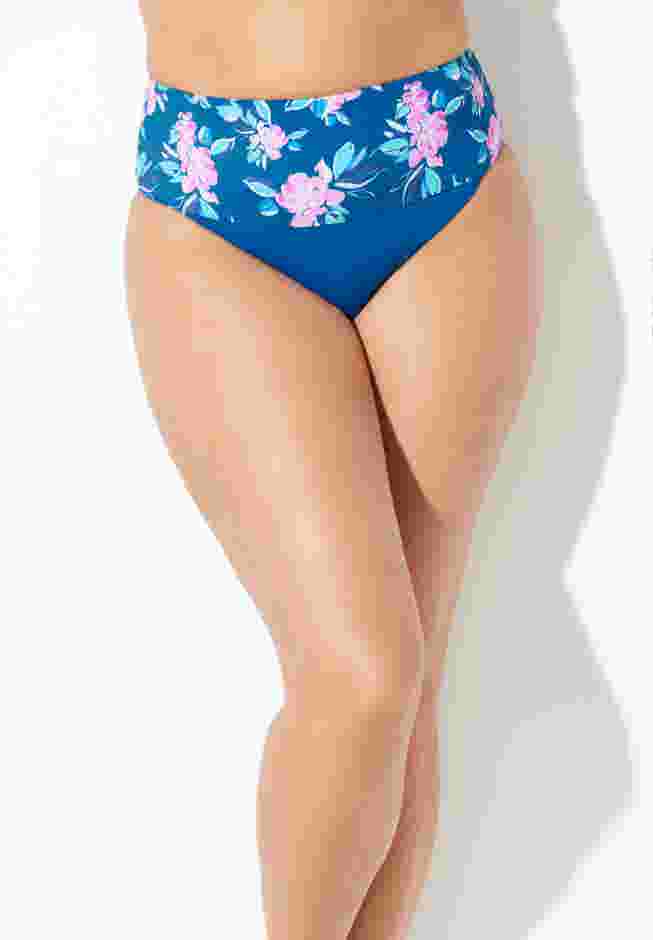 High Waist Foldover Swim Brief image number 0