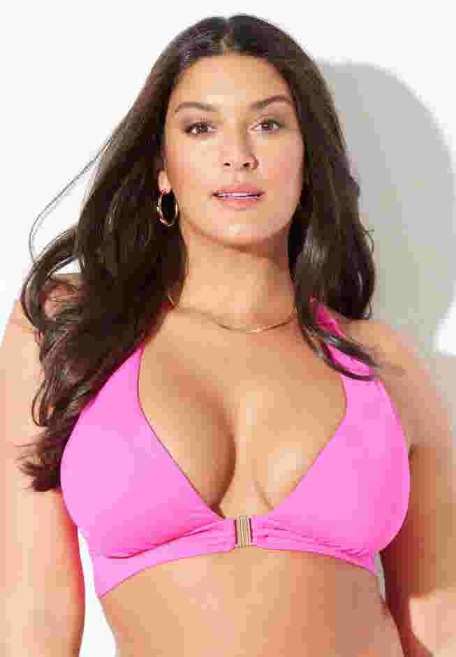 Adjustable Knot Halter Bikini Top image number 0