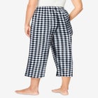 Woven Sleep Capri Pant image number null