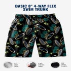 Basic 8" 4-way Flex Swim Trunk image number null