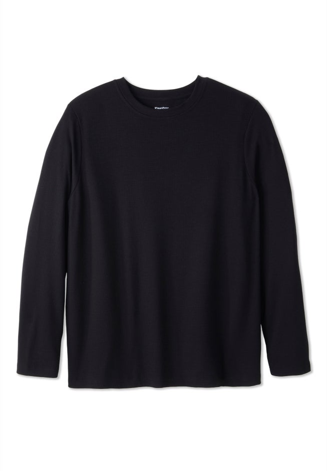 Long Sleeve Ribbed Crewneck image number 5
