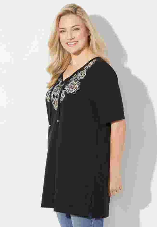 Easy Fit Peasant Tee image number 2