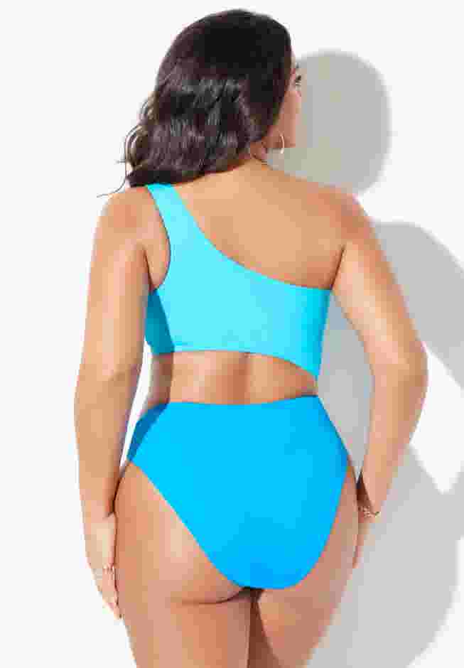 Adjustable One Shoulder One Piece image number 1