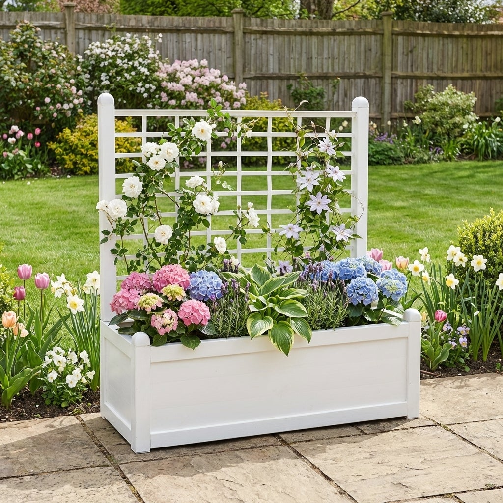 Flower Box With Trellis image number 3