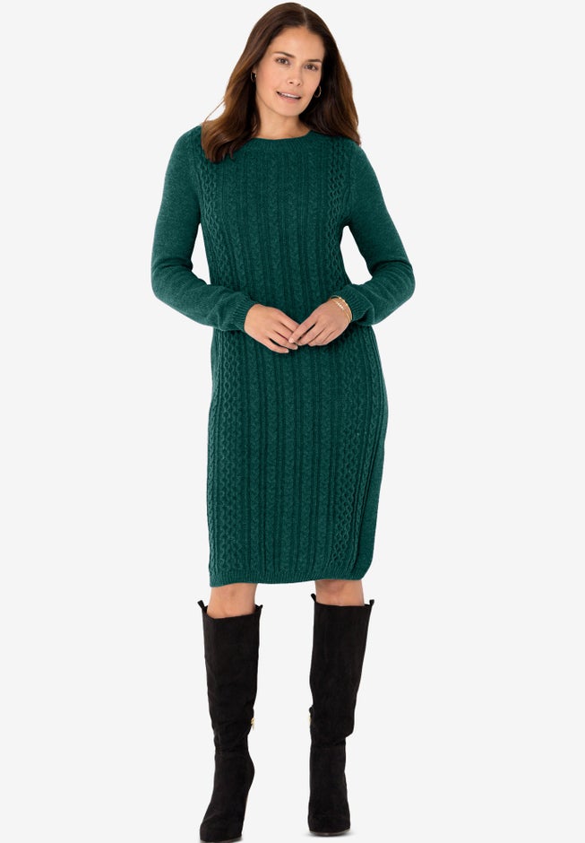 Cable Knit Sweater Dress image number 0