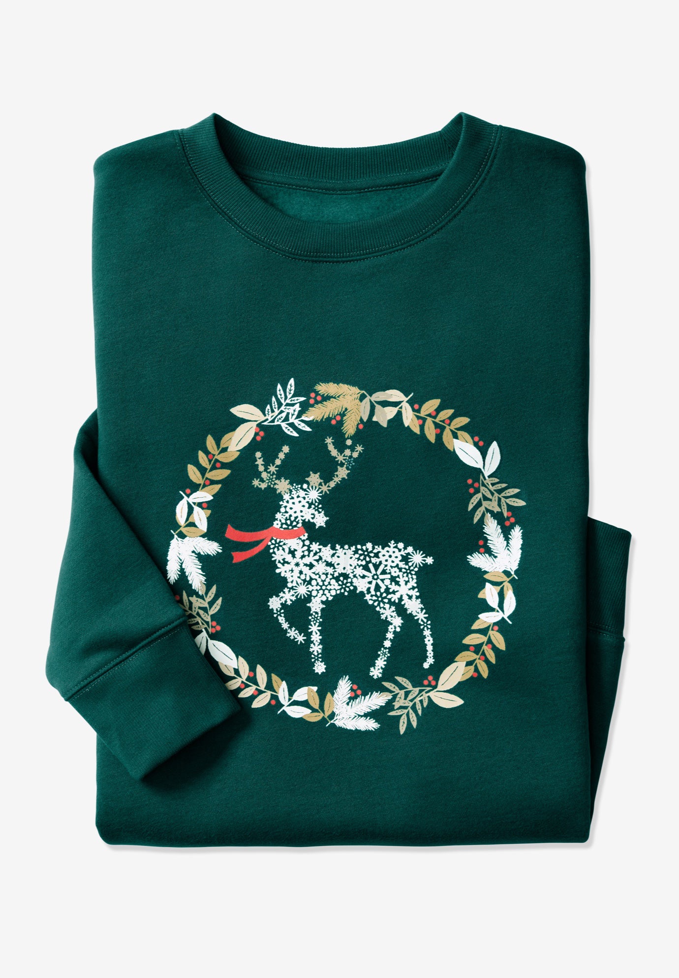 Fleece Holiday Sweatshirt image number 1