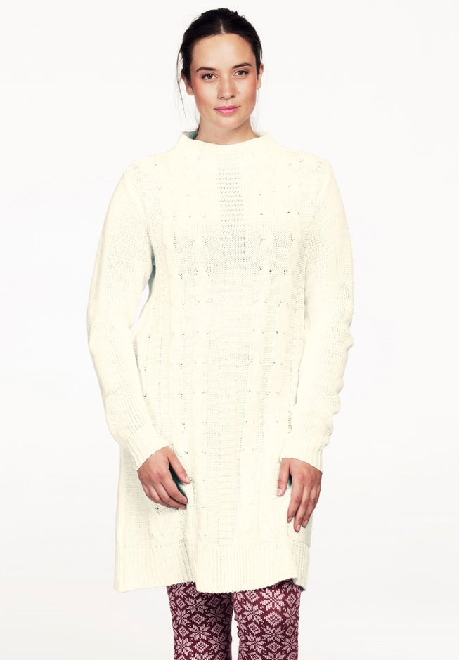 Stretch Cotton Keyhole T-Shirt Dress image number 1
