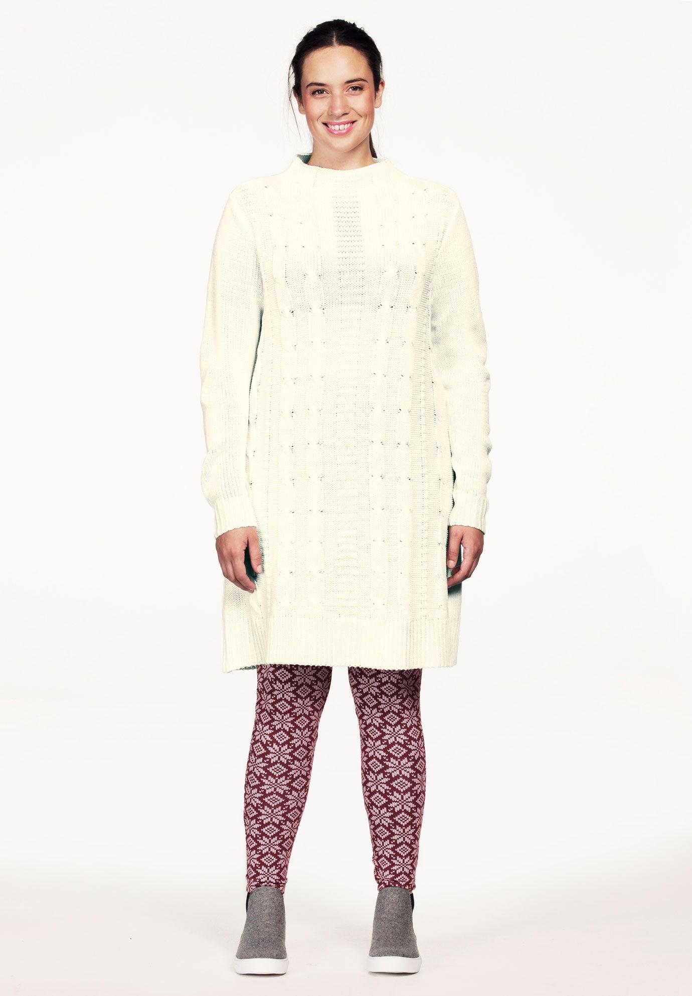 Stretch Cotton Keyhole T-Shirt Dress image number 2
