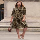 Stretch Cotton Keyhole T-Shirt Dress image number null