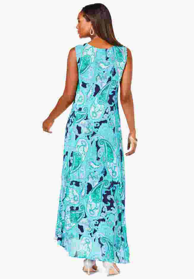Hand-Crinkled Sleeveless Dress image number 1