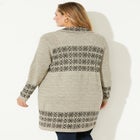 Fair Isle Shawl Collar Cardigan image number null