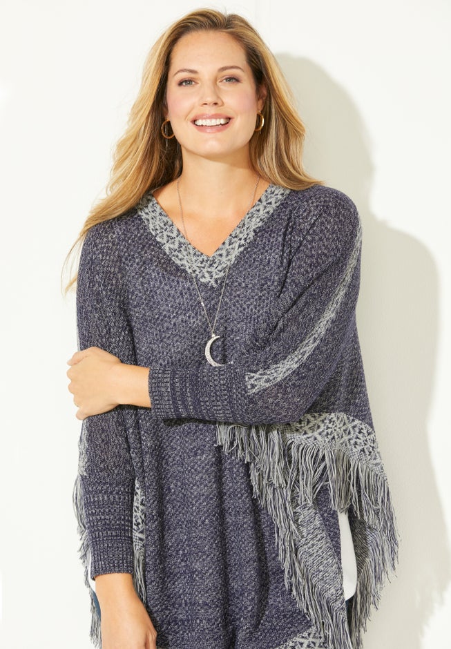 Favorite Fringe Poncho image number null