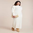 Cable Stitch Sweater Dress image number null
