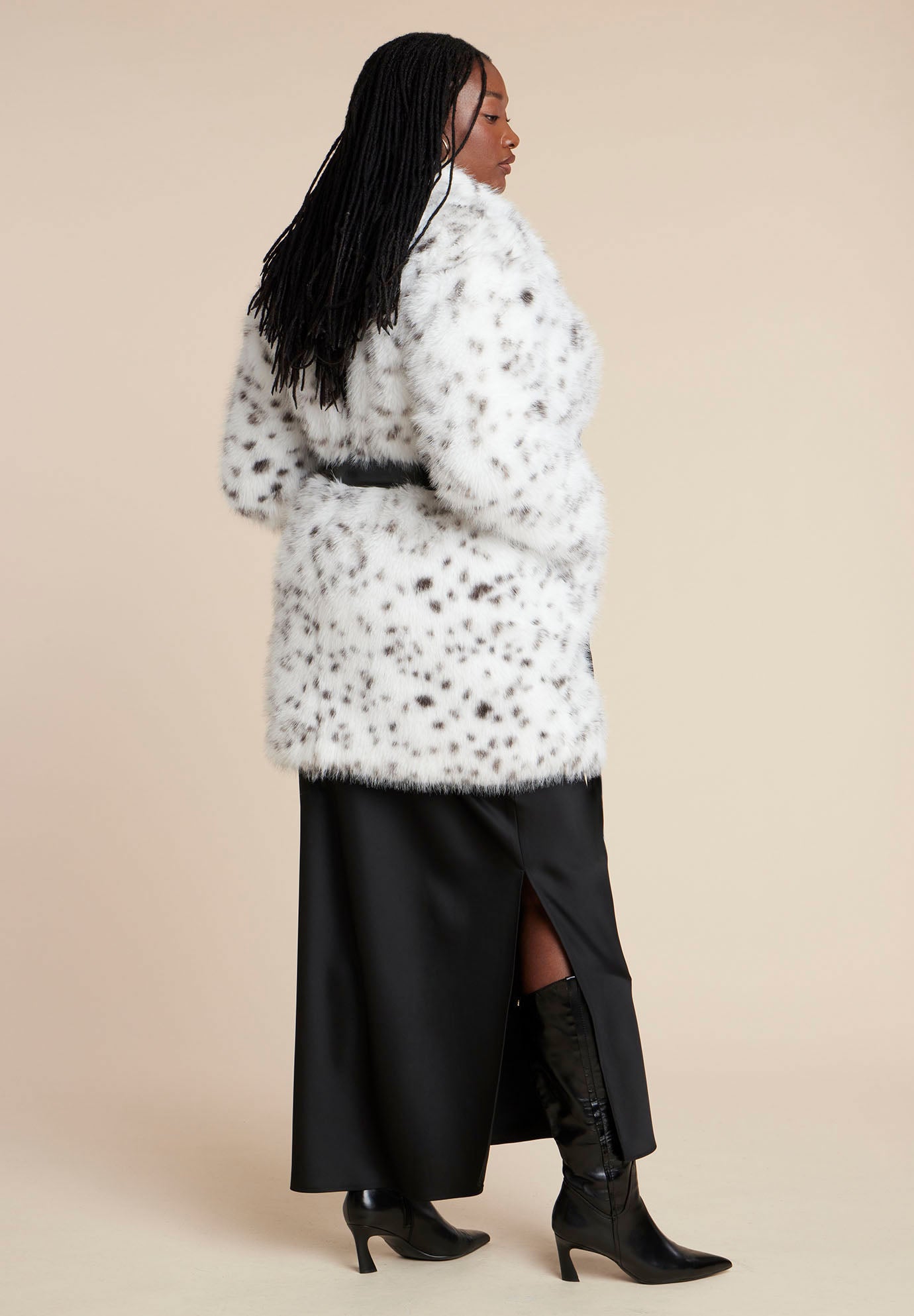  Snow Leopard Belted Coat image number 4