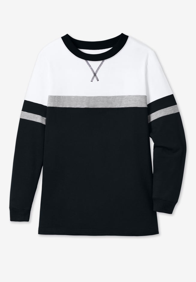 Color Block Long Sleeve Sweatshirt image number 4