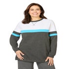 Color Block Long Sleeve Sweatshirt image number null