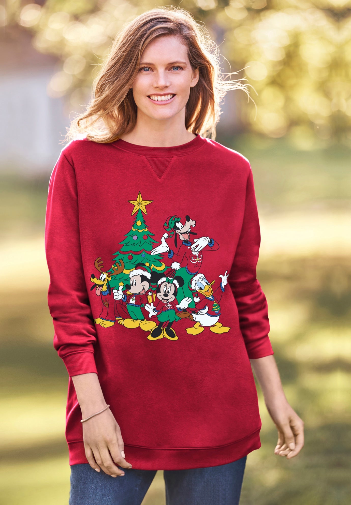 Disney Mickey Group Christmas Sweatshirt image number 0