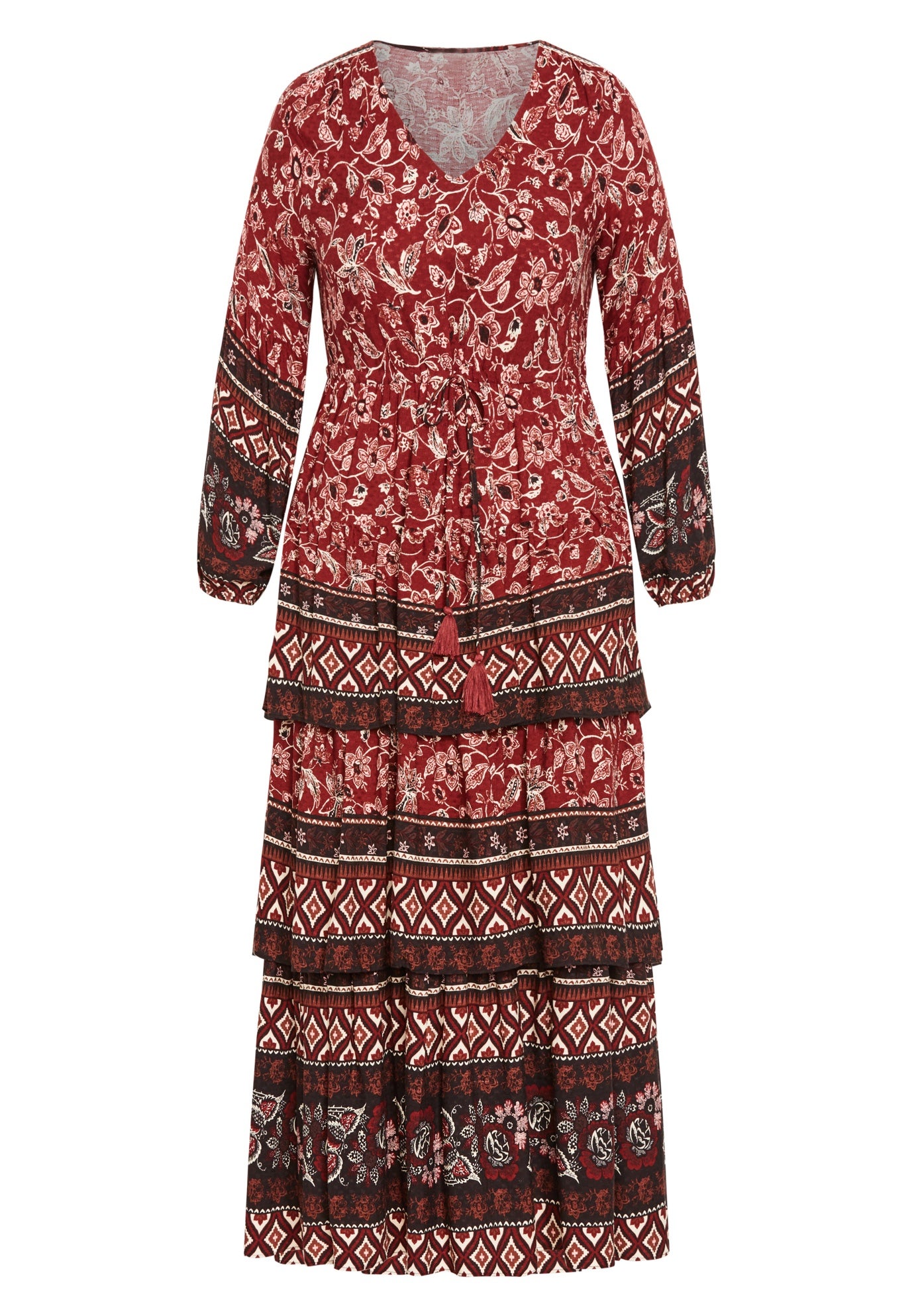 Faye Tiered Maxi Dress image number 2