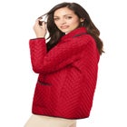 Snap-Front Quilted Coat image number null