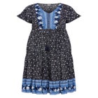 Sandy Border Print Dress image number null