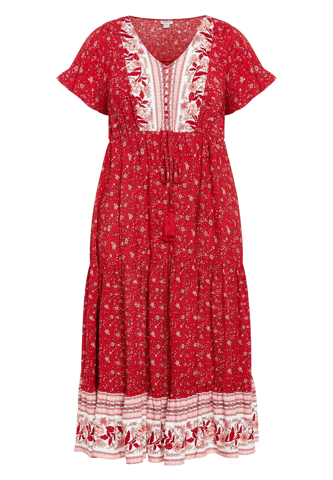 Sandy Border Print Dress image number 2