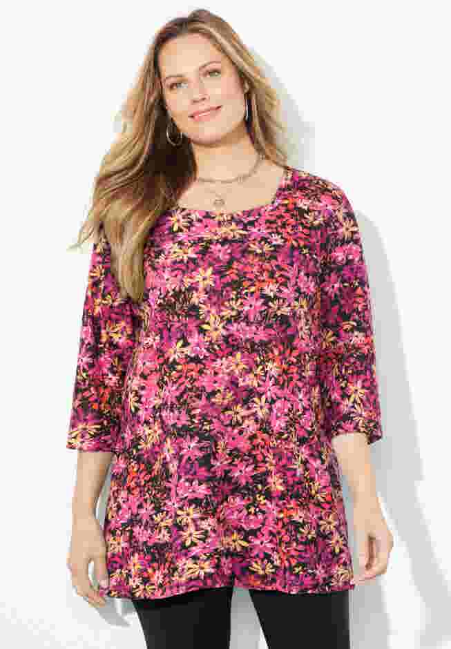 Easy Fit Squareneck Tunic image number 1