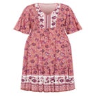 Utopia Border Print Dress image number null