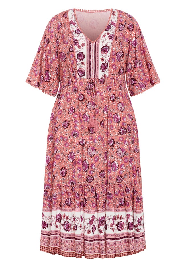 Utopia Border Print Dress image number 2