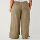 Drapey Wide Leg Elastic Waist Pant image number null