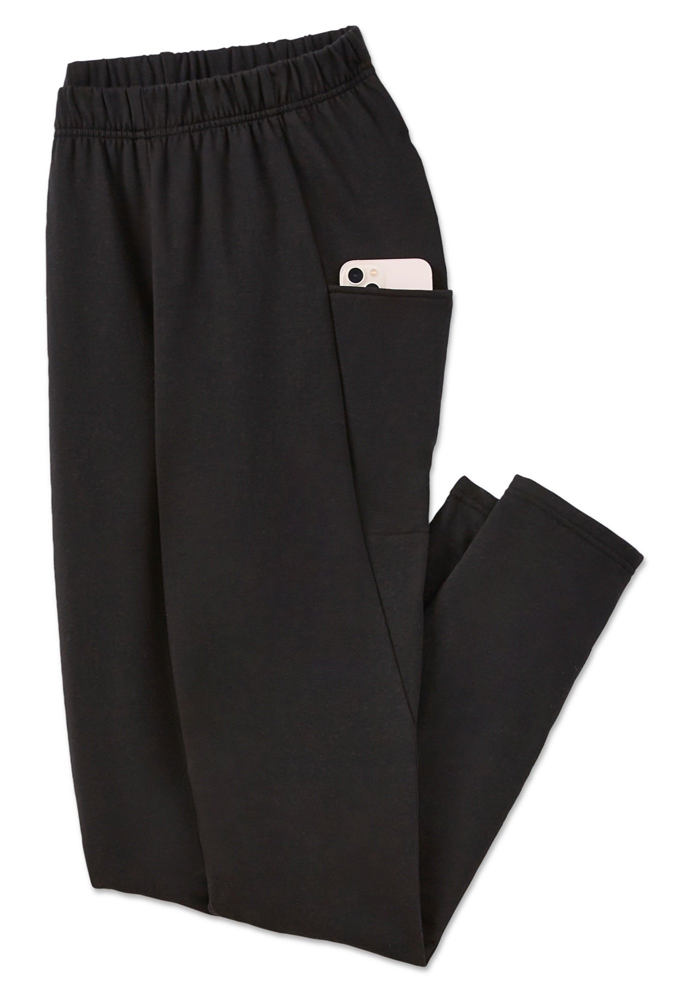 Stretch-Cotton Knit Pull-On Pocket Leggings image number 10