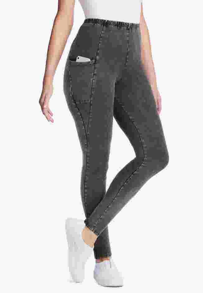 Stretch Cotton Pocket Legging image number 7