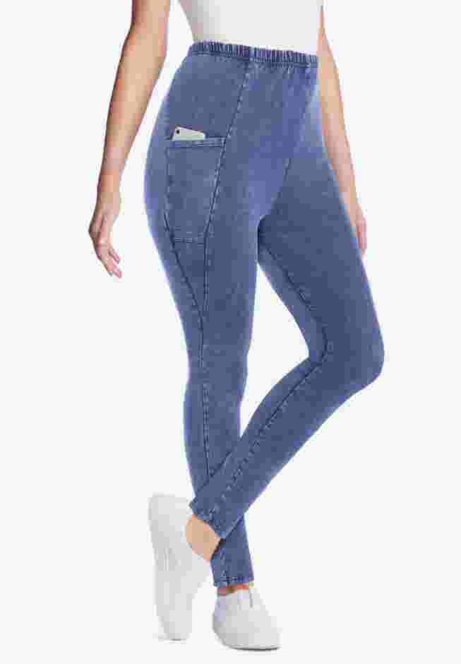 Stretch Cotton Pocket Legging image number 8