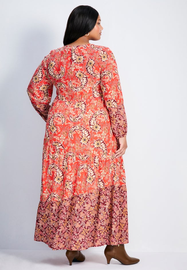 Floral Falls Tiered Maxi Dress image number 1