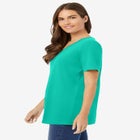 Perfect Short-Sleeve V-Neck Tee image number null