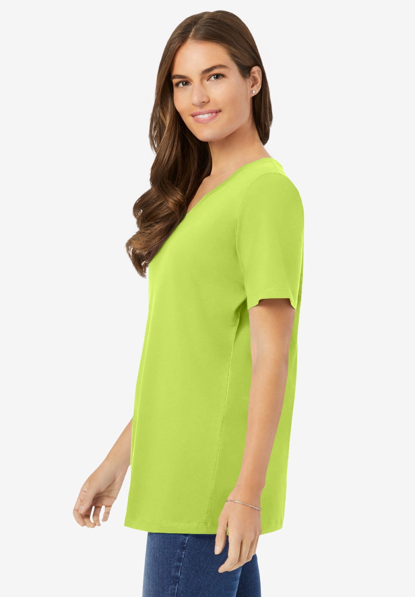 Perfect Short-Sleeve V-Neck Tee image number 2