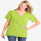 Perfect Short-Sleeve V-Neck Tee image number null