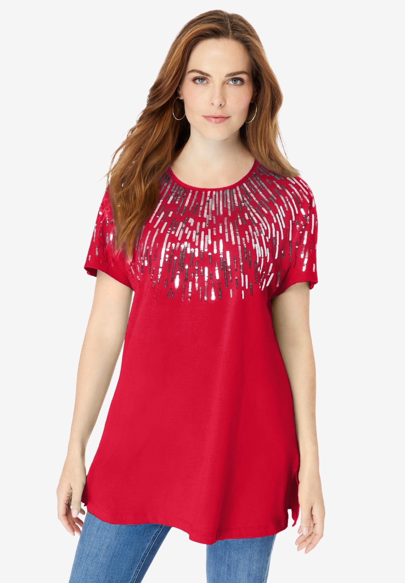 Embellished Tunic with Side Slits image number 0