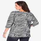 Stretch Cotton Boatneck Tunic image number 2