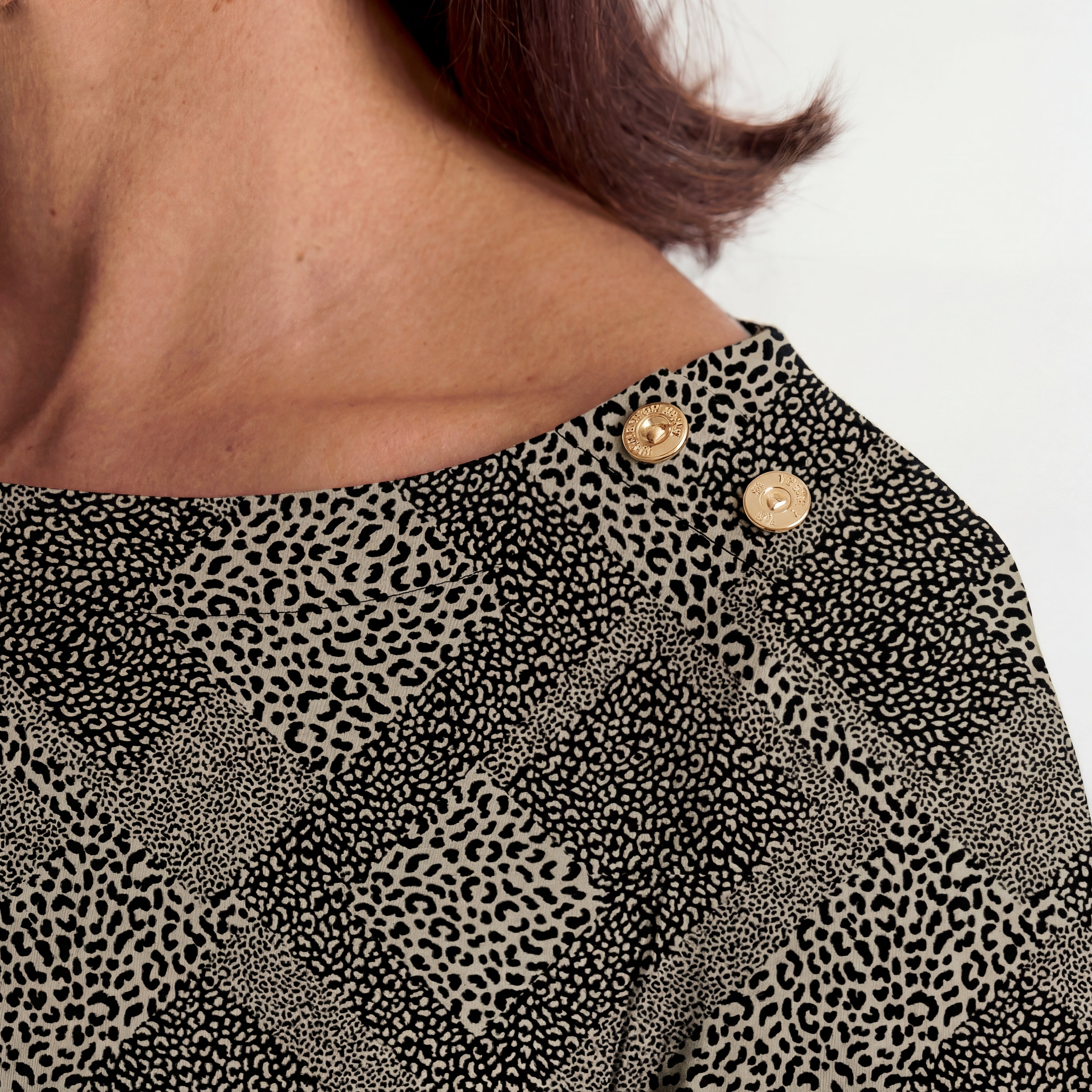 Stretch Cotton Boatneck Tunic image number 3